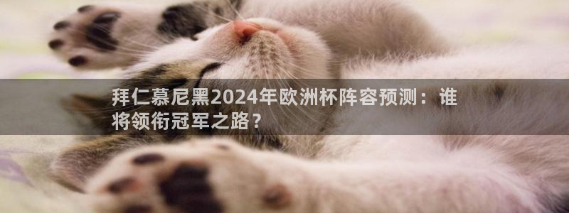 2024欧洲杯官方网站首页|拜仁慕尼黑2024年欧洲杯阵容预测：谁
将领衔冠军之路？